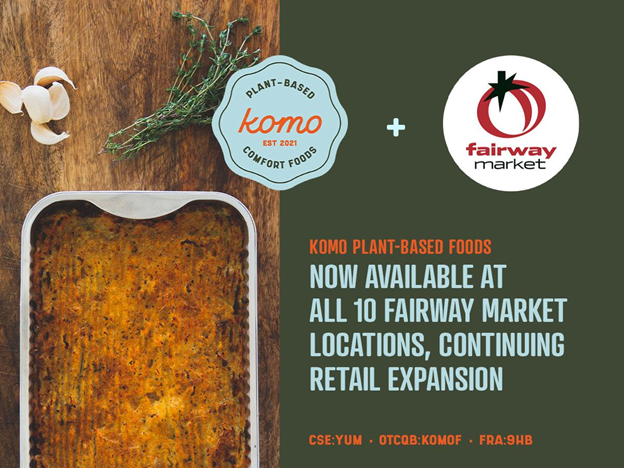 KOMO Plant Based Foods Inc., Tuesday, November 16, 2021, Press release picture