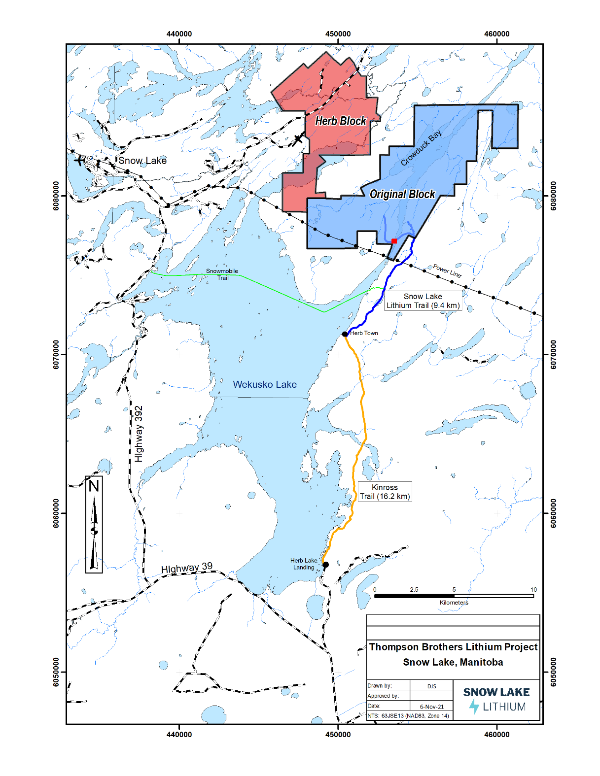 Snow Lake Resources Ltd., Tuesday, November 30, 2021, Press release picture