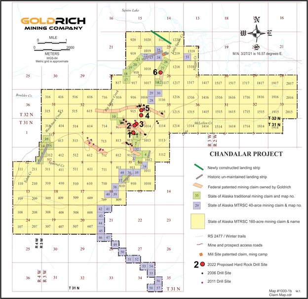 Goldrich Mining Company, Wednesday, December 8, 2021, Press release picture