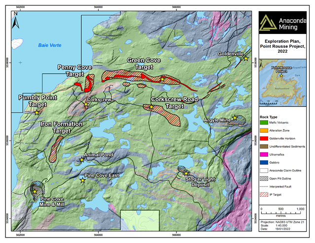 Anaconda Mining Inc., Tuesday, January 25, 2022, Press release picture