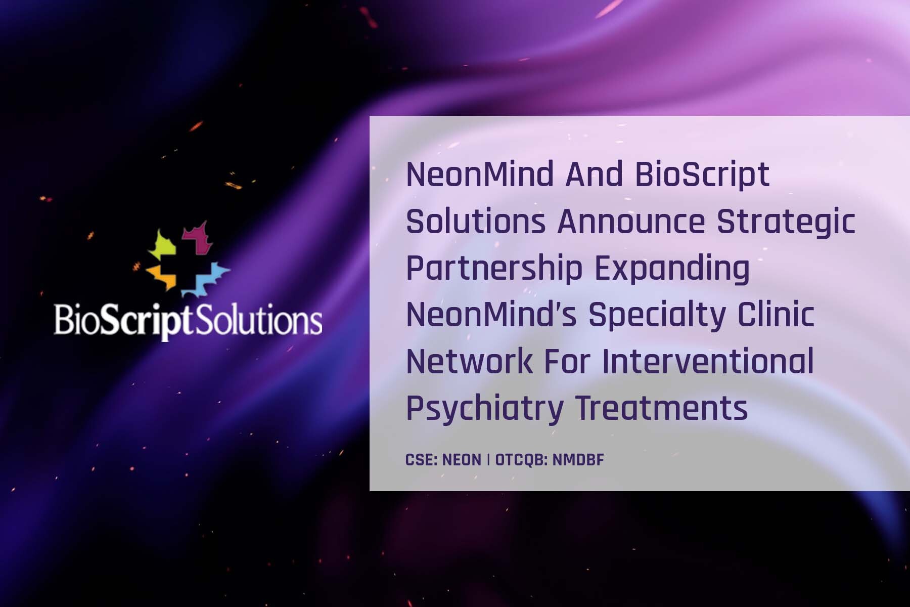 NeonMind Biosciences Inc., Thursday, March 3, 2022, Press release picture