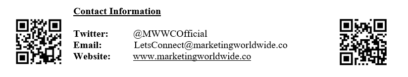Marketing Worldwide Corp., Thursday, April 28, 2022, Press release picture