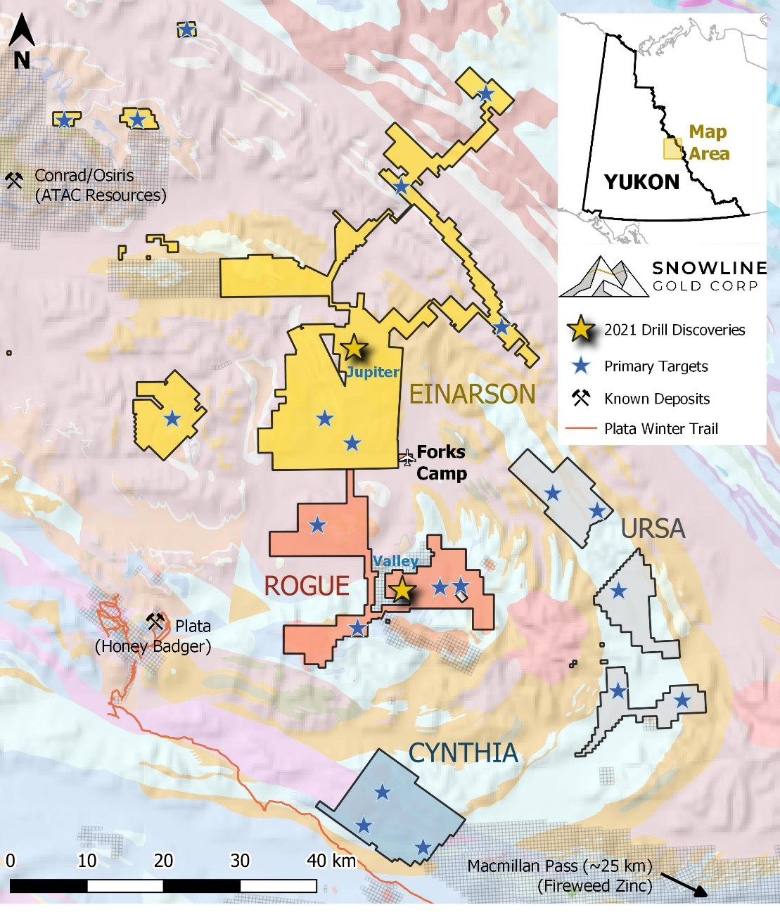 Snowline Gold Corp., Wednesday, May 25, 2022, Press release picture