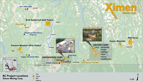Ximen Mining Corp., Thursday, May 26, 2022, Press release picture