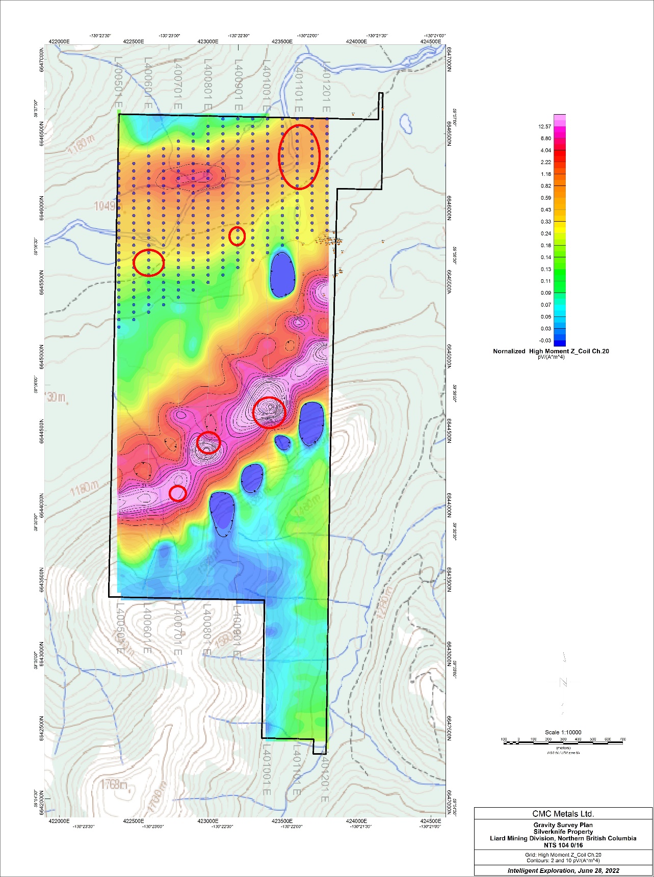 CMC Metals Ltd. Contracts Gravity Geophysical Survey to Further Delineate CRD Targets at its Silverknife Property, Northern British Columbia