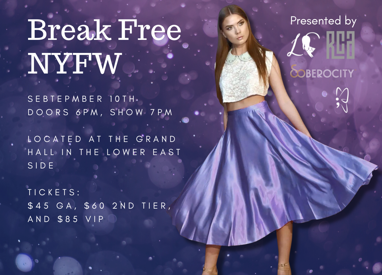 Break Free NYFW, LLC, Tuesday, August 9, 2022, press release image