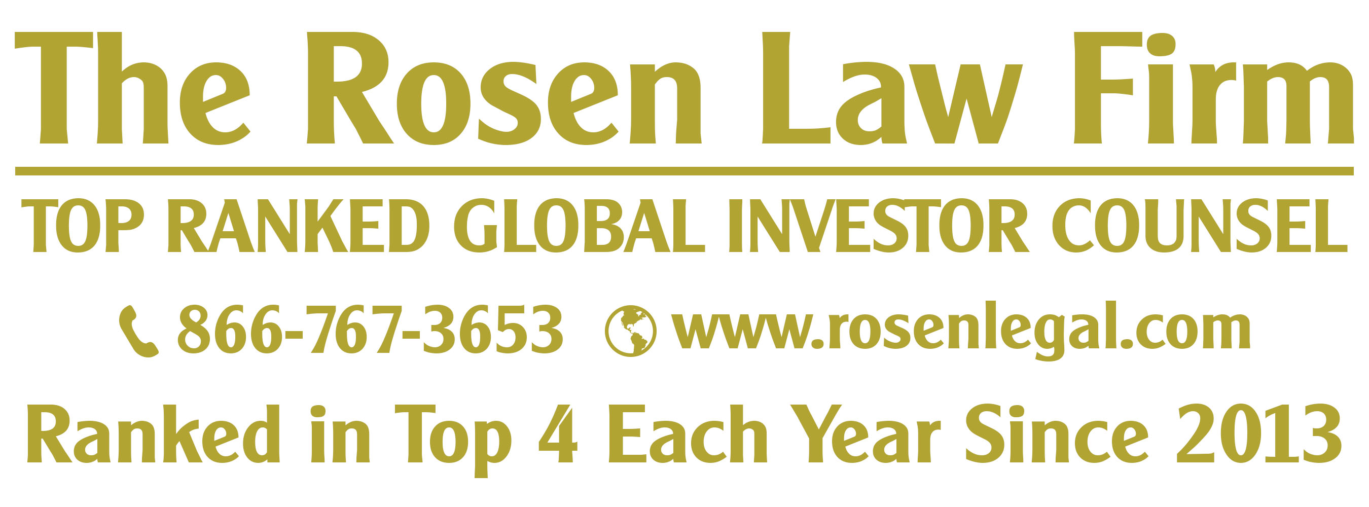 The Rosen Law Firm PA, Sunday, August 14, 2022, Press release picture