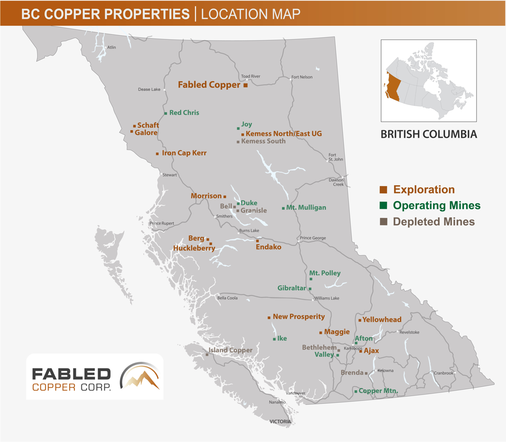 Fabled Copper Corp., Tuesday, August 23, 2022, Press release picture