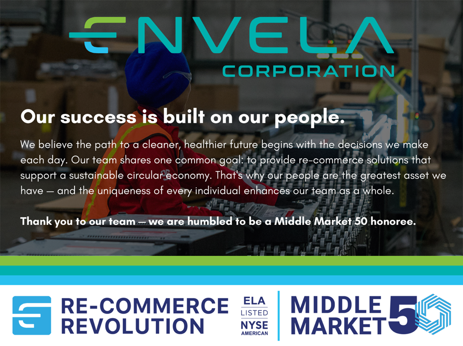 Envela Corporation, Friday, October 14, 2022, Press release picture