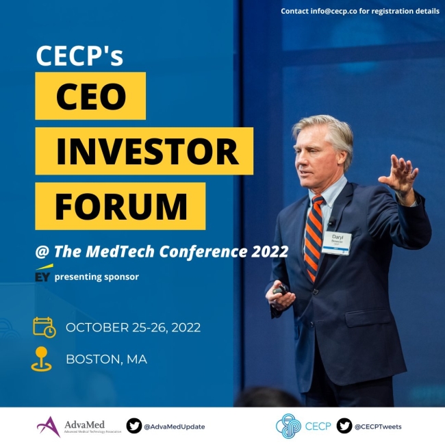 CECP: Chief Executives for Corporate Purpose, Monday, November 7, 2022, Press release picture