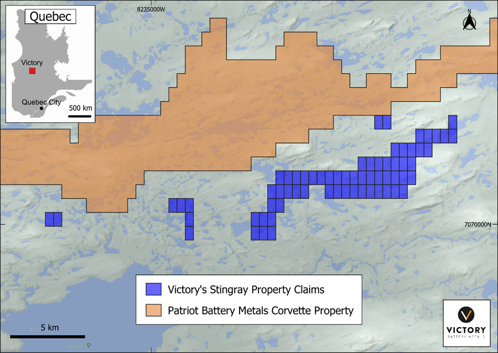 Victory Battery Metals Corp., Tuesday, February 7, 2023, Press release picture