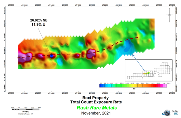 Rush Rare Metals Corp., Monday, April 10, 2023, Press release picture