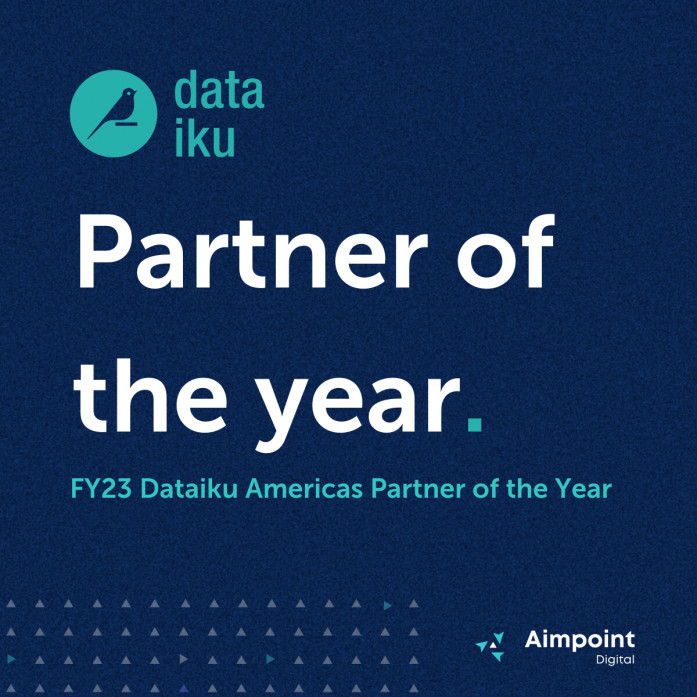 Aimpoint Digital Named FY23 Dataiku Americas Partner of the Year