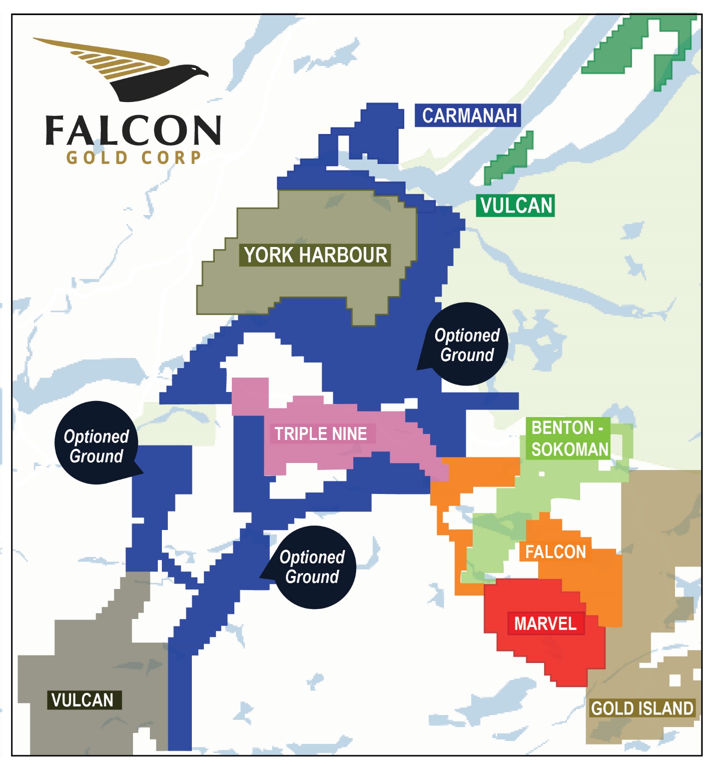 Falcon Gold Corp, Thursday, June 8, 2023, Press release picture