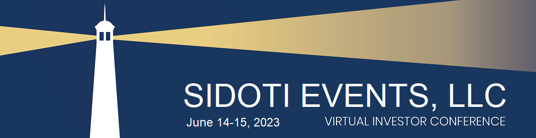 Sidoti & Company, LLC, Tuesday, June 13, 2023, Press release picture