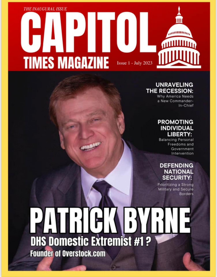 Patrick M. Byrne featured in Magazine Launch