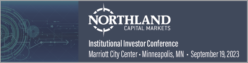 Northland Capital Markets, Wednesday, July 26, 2023, Press release picture