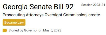 GA Senate Bill 92
