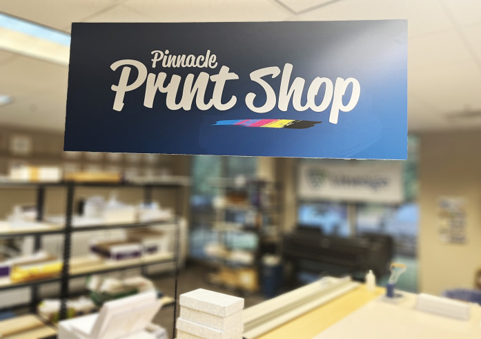 Pinnacle Print Shop Sign